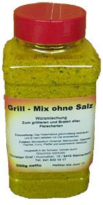 Würzmischung Grill-Mix ohne Salz